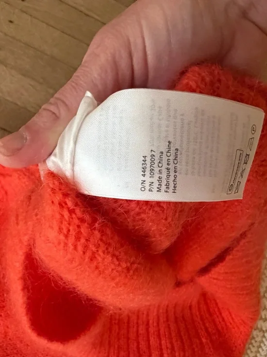 COS Bright Red Knit Crewneck Sweater Vest - Picture 3 of 4